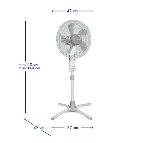 Ventilador Pedestal 16" Con Control Remoto V16p6r Airolite-5