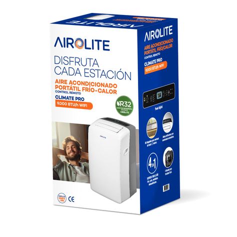 AIRE ACONDICIONADO PORTÁTIL AIROLITE CLIMATE PRO- 9000 BTU WIFI-5