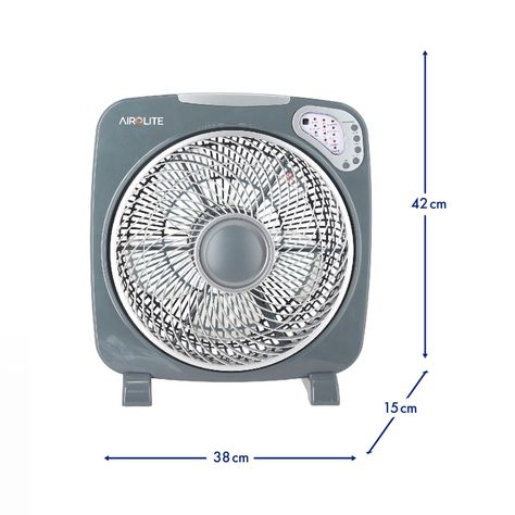 Ventilador Piso/mesa 12  C/r Y Timer V12a5r Airolite-7
