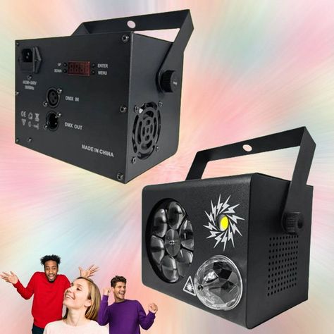 Maquina Luces Bola Magica Laser Efecto Estroboscopicas Lau-4