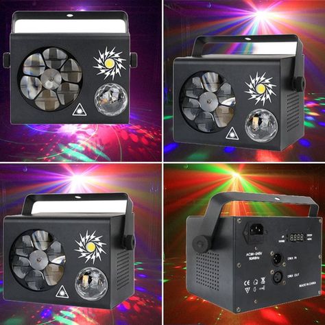Maquina Luces Bola Magica Laser Efecto Estroboscopicas Lau-6