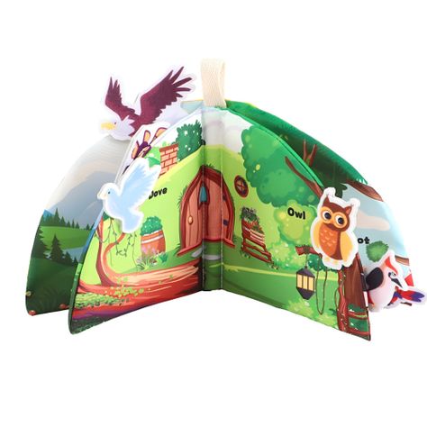 Set de 2 Libro Tela Bebé Educativo Sensorial Lavable Jhn-2