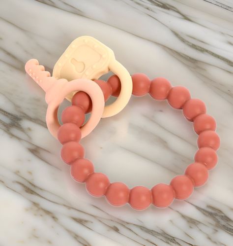 Set de 3 Mordedor Silicona Pulsera Bebé Alivio Encías Jhn-2