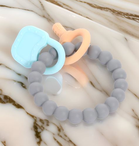 Set de 3 Mordedor Silicona Pulsera Bebé Alivio Encías Jhn-3