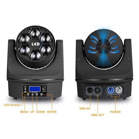 Proyector Foco Iluminacion Laser Movil 4 en 1 Lau-4
