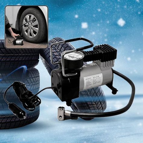 Compresor Aire 12V Neumático Motocicleta Automóvil Lau-2