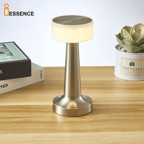 Lampara LED Portatil Metal Brillo Decoracion Retro Lau-5