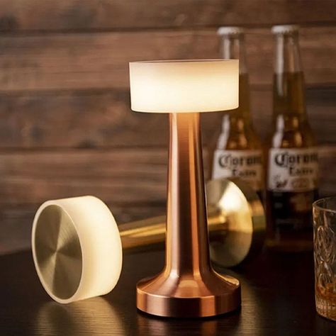 Lampara LED Portatil Metal Brillo Decoracion Retro Lau-6
