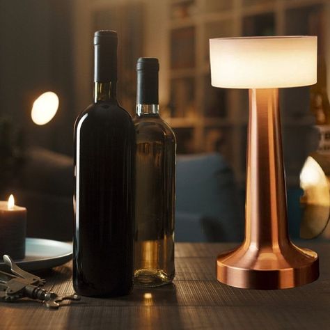 Lampara LED Portatil Metal Brillo Decoracion Retro Lau-8