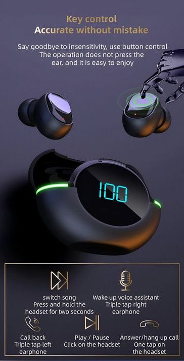 Audifonos Auriculares AKS Inalambricos Manos Libres Lau-9