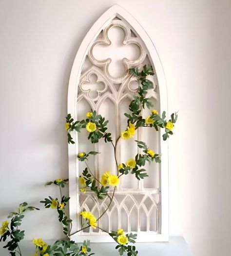 Decoración Pared Marco Ventana Gótico Rústico Catedral Jhn-2