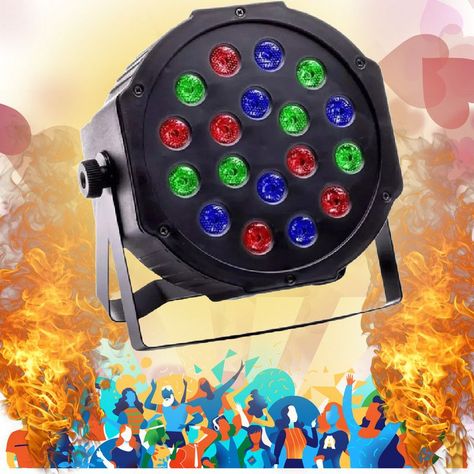 Luz Par LED RGB DMX Escenario Discoteca DJ Party Rondon-2