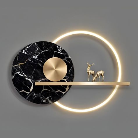 Aplique Pared Creativo Metal 3D LED Decorativo Paisaje Jhn-8