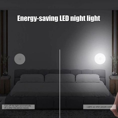 Aplique Lampara Circular Pared Sensor Luz LED Portatil Lau-3