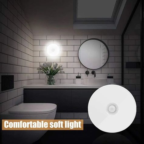 Aplique Lampara Circular Pared Sensor Luz LED Portatil Lau-5