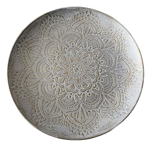 Set 3 Mesas Centro Decorativa Mandala Nórdica Redonda Jhn-1
