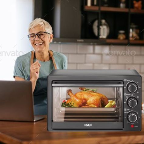 Horno Eléctrico Versátil Cocción Uniforme 1200W Jhn-8