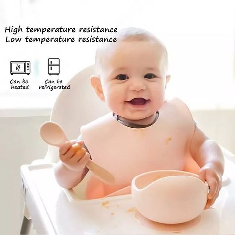 Set Vajilla Alimentación Bebe Platos Silicona Succión Rondon-5