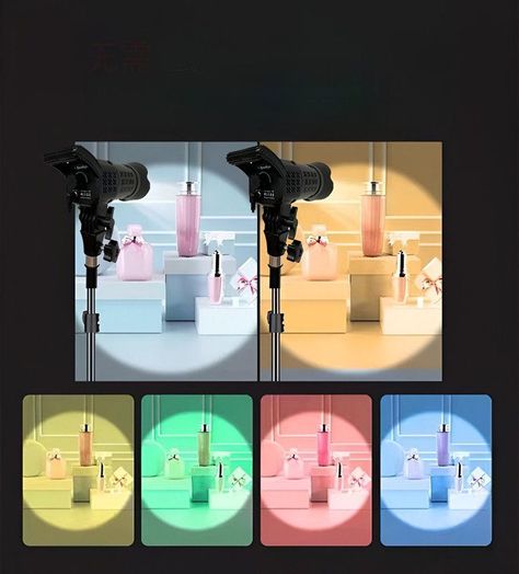 Iluminacion Foco Spotlight RGB Fotos Escenario Luce LED Lau -4