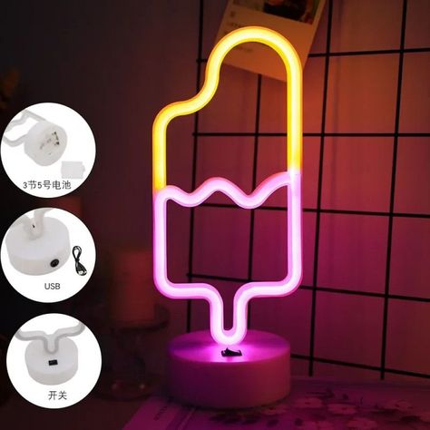 Lampara Paleta LED Neon Decorativa Fiesta Habitacion NiñoLau-7