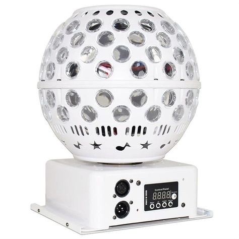 Bola Cristal Giratoria LED Sonido Estroboscópica Fiesta Lau-0