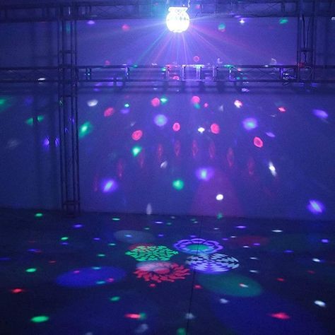 Bola Cristal Giratoria LED Sonido Estroboscópica Fiesta Lau-1