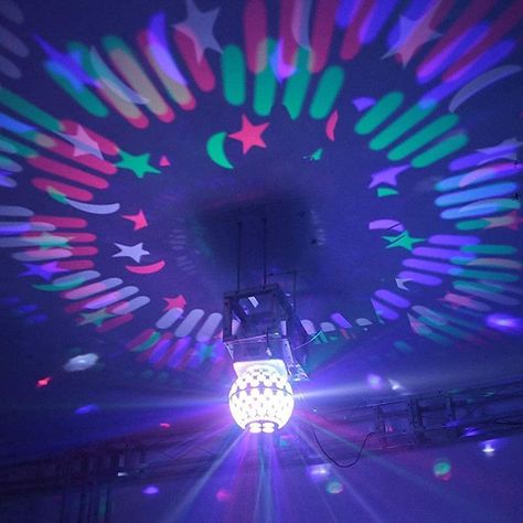 Bola Cristal Giratoria LED Sonido Estroboscópica Fiesta Lau-2