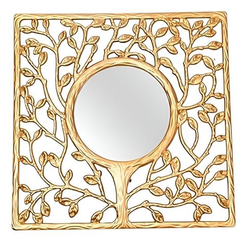 Espejo Pared Duradero Moderno Decoración Árbol Dorado Jhn-0