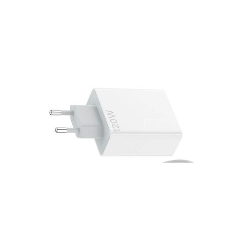 Cargador Completo 120W USB-A Blanco Carga Rapida Lau-1