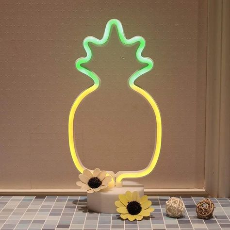 Lampara Piña LED Neon Fiesta Decoracion Habitacion Lau-6