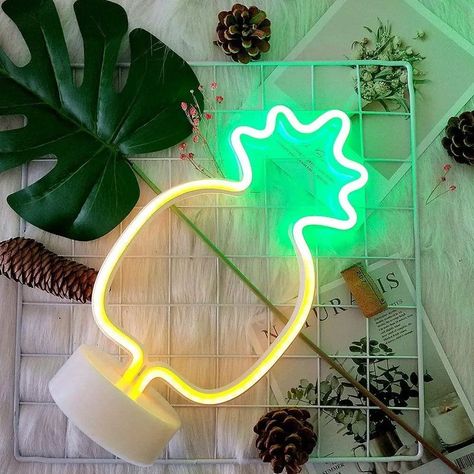 Lampara Piña LED Neon Fiesta Decoracion Habitacion Lau-8