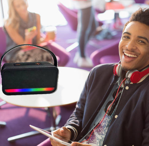 Parlante Inalambrico Arcoiris Bluetooth Lau -4