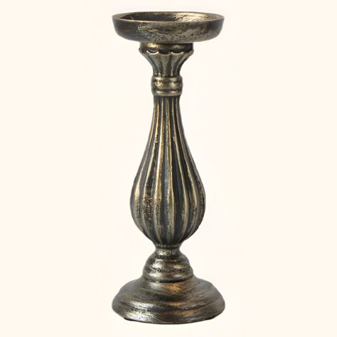 Candelabro Pilar Romano Pedestal Decorativo 34cm Jhn-1