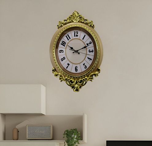 Reloj Pared Decoratiivo Antiguo Metal Elegante Sala Lau-0