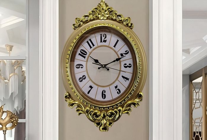 Reloj Pared Decoratiivo Antiguo Metal Elegante Sala Lau-1