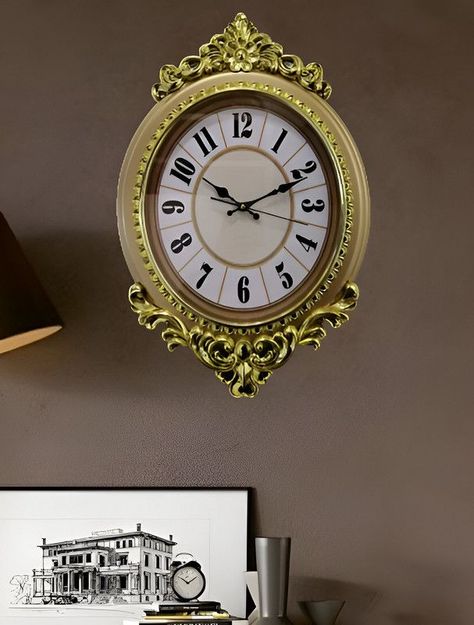 Reloj Pared Decoratiivo Antiguo Metal Elegante Sala Lau-6