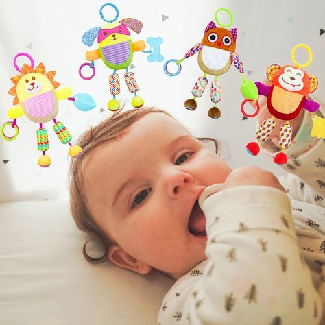 Sonajero Coche Cuna Muñeco Peluche Bebes Lau-6