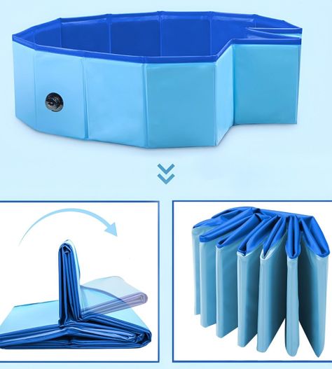 Piscina Pileta Plegable Para Mascotas Y Niños 80x20cm Jhn-7