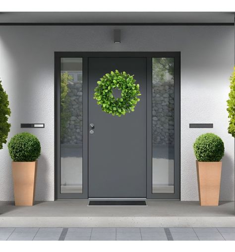 Set de 2 Corona Artificial Puerta Decorativa Eucalipto Jhn-8