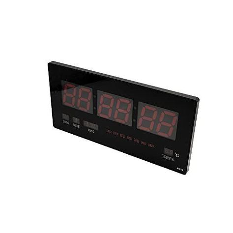 Reloj Digital Pared Calendario Termostato Led Hora Rondon-0