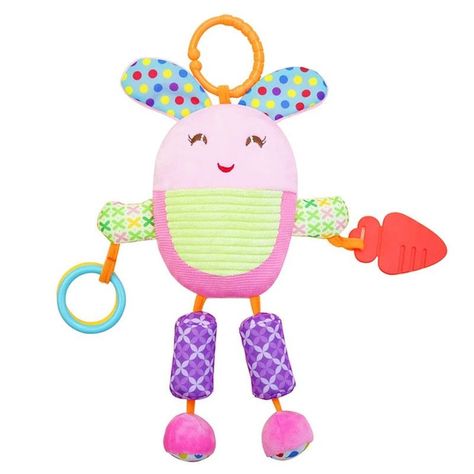 Sonajero Bebe Suave Felpa Temprano Desarrollo Bebe Jer-6