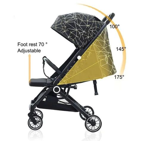 Coche Paseo Ultra Compacto Bebe Plegable Ajustable Rondon-5