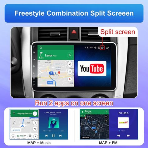 Radio Coche Bluetooth Pantalla Extraible Android Rondon-3
