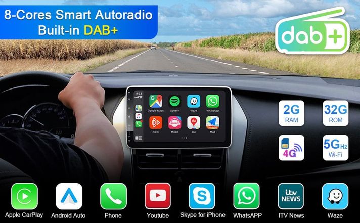 Radio Coche Bluetooth Pantalla Extraible Android Rondon-7