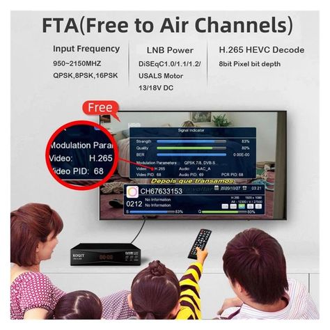 Sintonizador Digital Convertidor TV Canales Full HD Lau-3