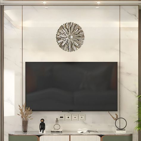 Figura Decorativa Redonda Pared Escultura Mural 3D Jhn-3