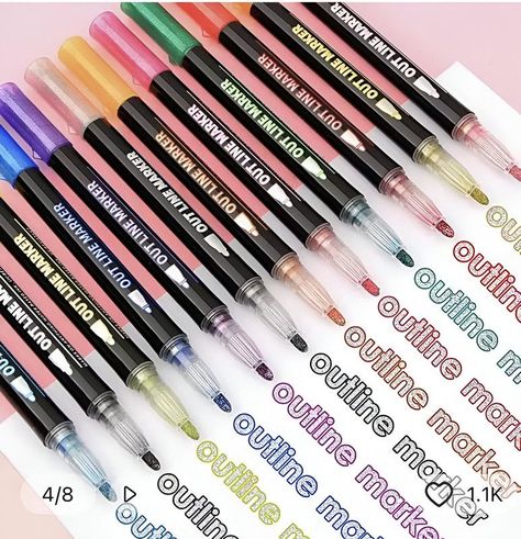 Marcadores Gel Doble Linea 36 Piezas Efecto Brillante Lau-6