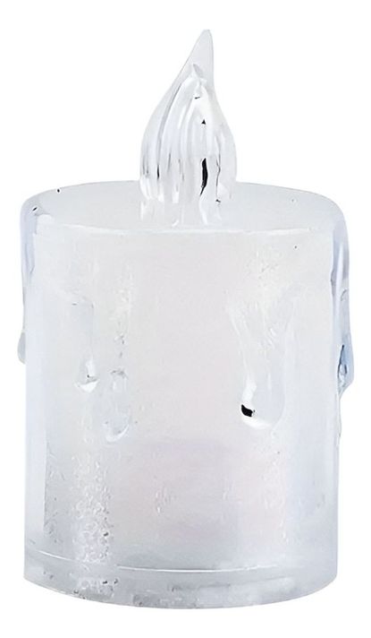 Set 12 Velas Decorativas LED Sin Llama Cristal Acrílico Jhn-0