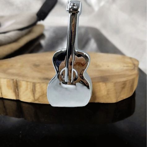 Set de 2 Estatua Guitarra Metal Estilo Moderno Jhn-3