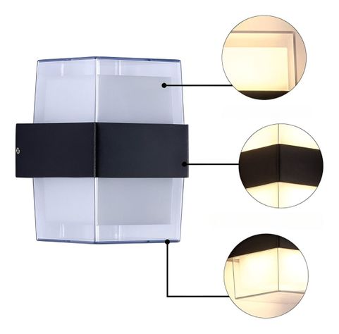 Aplique LED Decorativo Pared Luz Cálida Diseño Moderno Jhn-1